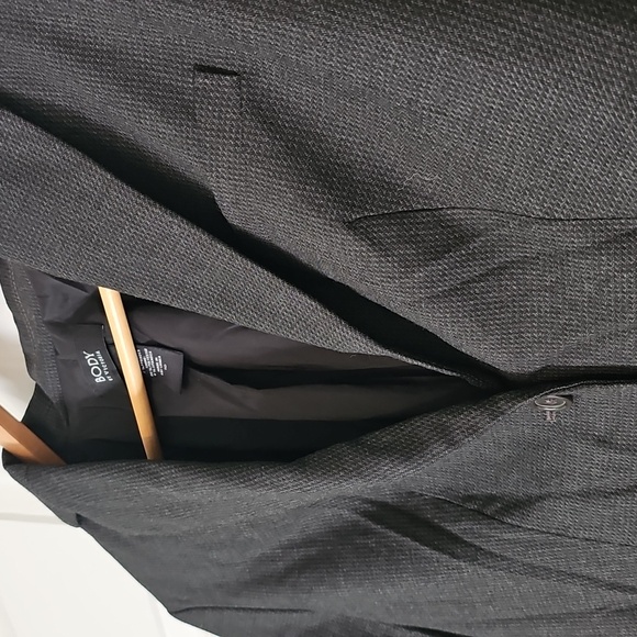 Body by Victoria Charcoal Gray Fitted Blazer – Size 10 - Picture 3 of 6